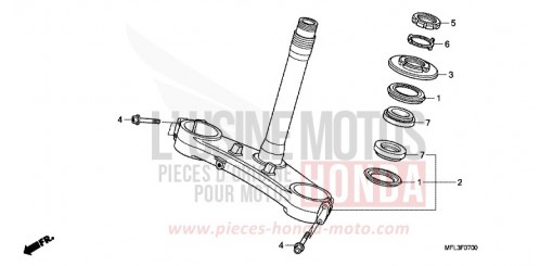 TIGE DE DIRECTION CBR1000RR8 de 2008